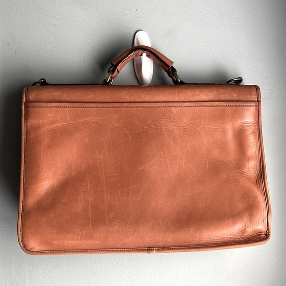 Rafael | Vintage Brown Leather Classic Briefcase Laptop Bag - Picture 3 of 15